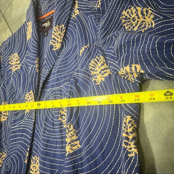 Rara Avis By Iris Apfel Blue Jacket All Over Embroidery Sashiko Wearable Art XL - Picture 9 of 12